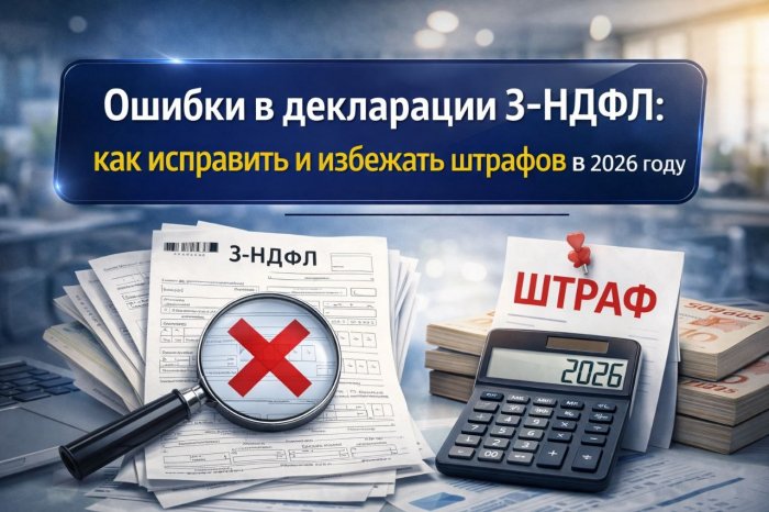Ошибки в декларации 3-НДФЛ: как исправить и избежать штрафов в 2026 году